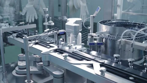 High Tech Biotech Lab and Production Facility 4K Stock Footage 341237181