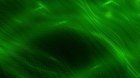 High-tech black and green fibers and wire frame looping abstract background  Video stock 125962020