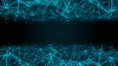 High tech blue network background video Stock Footage 209501655