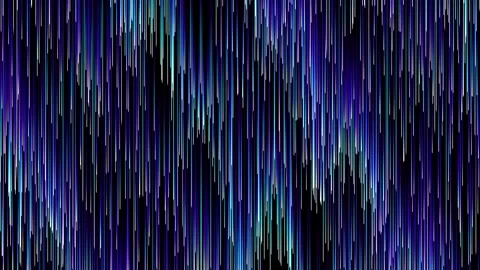 High tech blue vertical lines falling on abstract black background. loop Stock Footage 347703926
