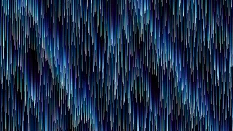 High tech blue vertical lines falling on abstract black background. loop Stock Footage 347878152