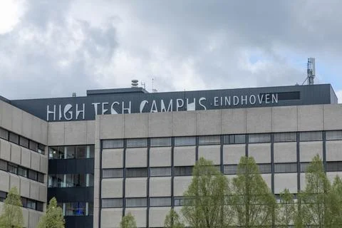 High tech campus Eindhoven logo on building Stock Photos