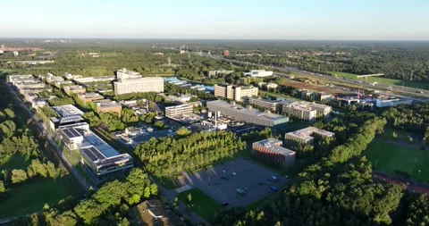 High tech campus Eindhoven, start ups, science meets business, tech companies Video stock 253076233