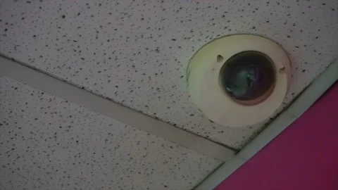 High-tech CCTV camera in the mall Stock-Footage 94134543