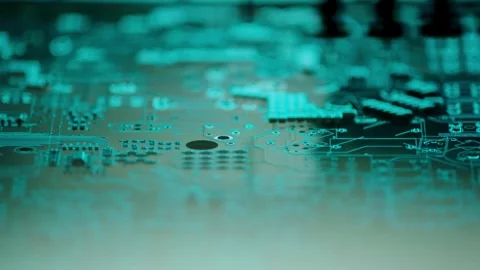 High Tech Chip Factory Cleanroom 4K Stock Footage 340500326