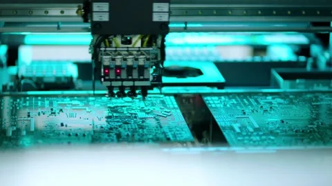 High Tech Chip Factory Cleanroom 4K Stock Footage 340501902