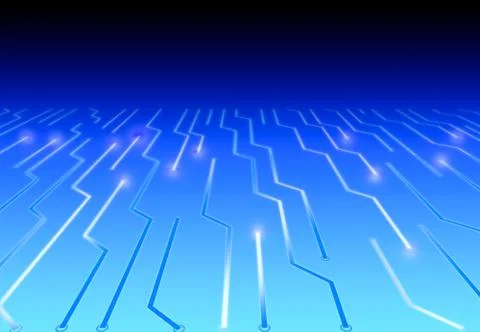 High Tech Circuit Board Background 스톡 일러스트