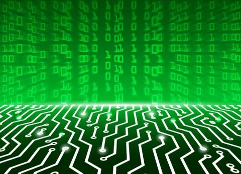 High-Tech Circuit Board Background,technology abstract background, vector ill Stockillustratie