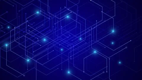 High-tech circuit board digital technology illustration background 스톡 일러스트