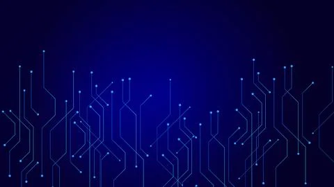 High-tech circuit board digital technology illustration background 스톡 일러스트