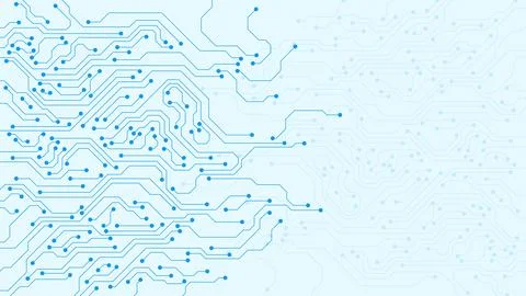 High tech circuit board technology background Stock Illustration