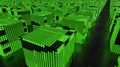 High tech circuit machine futuristic sci-fi LED electric light matrix scrolling 4k or 4k+ Resolution