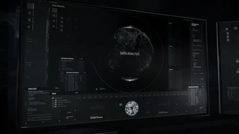 High Tech Code Scanner Tech Tracking Hackers Computer Location To Mexico Video stock 200483412