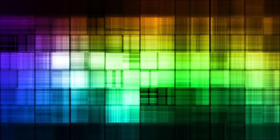 High-Tech Computing Data Grid System Background Stock Photos