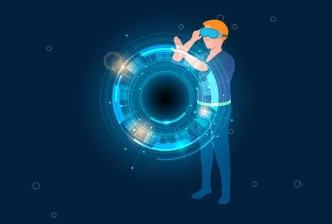 High Tech Concept Illustration Stock Illustration