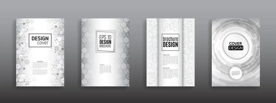 High tech cover design concept. Stock Illustration