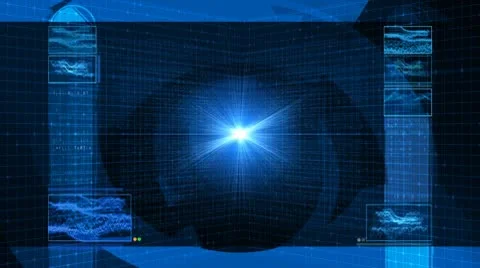 High tech data background (hd loop) Stock Footage 9793560