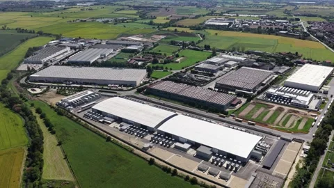 High tech data center in a prominent European city, Milan, Italy. Big Data, AI Stock Footage 321134117