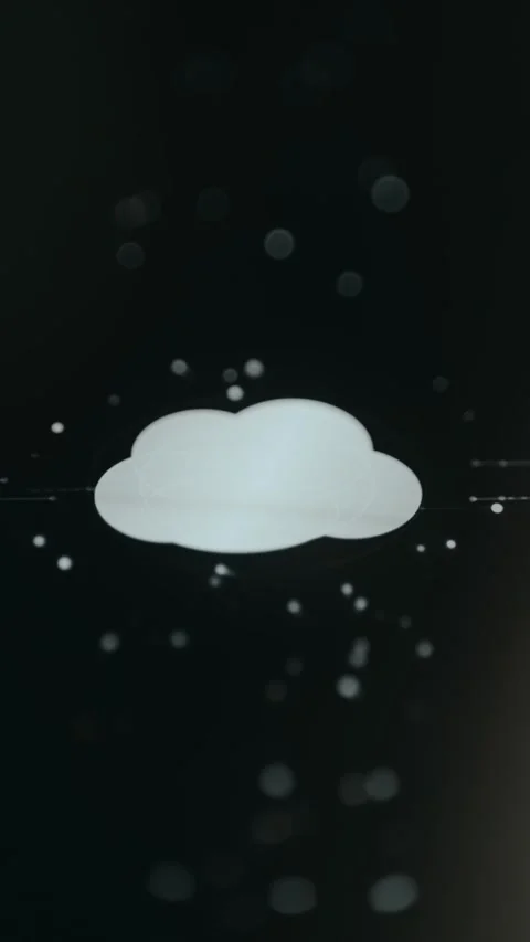 High-tech data cloud receiving streams of information Stock Footage 332048020