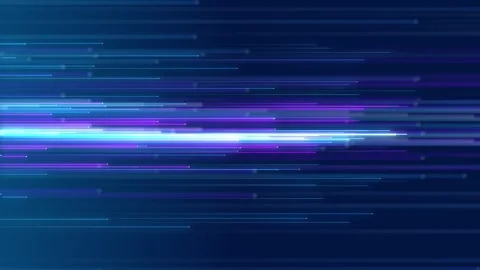 High-Tech Data Flow: Fiber Optic Speed Lines and Digital Technology Stock-Footage 252586506