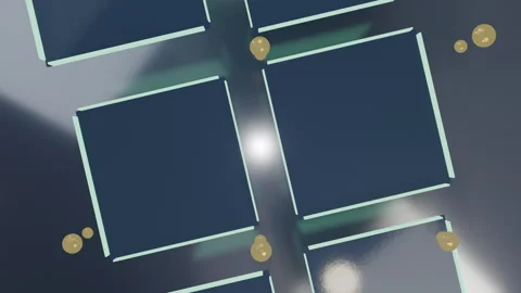 High-tech data processing background Vídeos de archivo 332127386