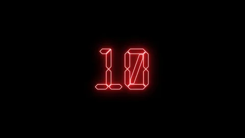 Countdown Hi Tech Clock Stock Footage ~ Royalty Free Stock Videos | Pond5