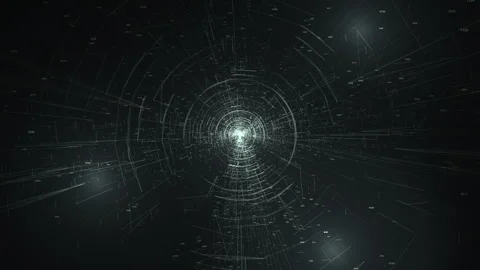High Tech Digital Network Background Representing AI and Big Data Stock Footage 331664611