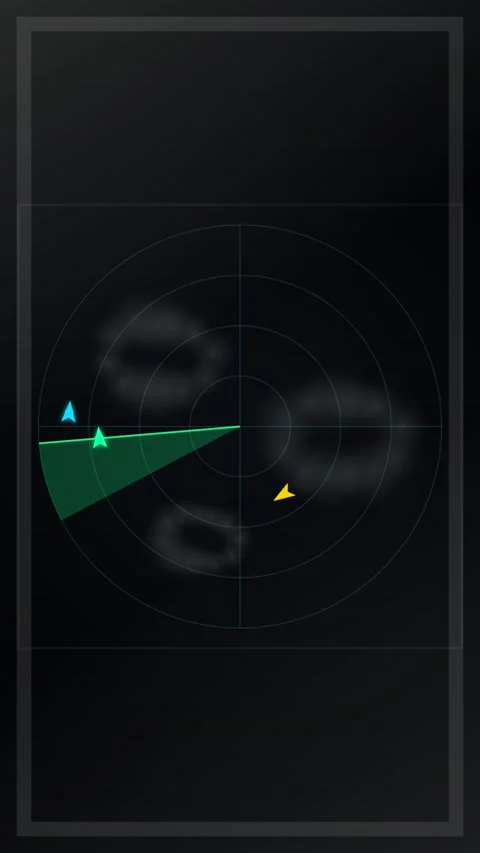 High tech digital scope crosshairs targeting interface graphic element Stock Footage 345491845