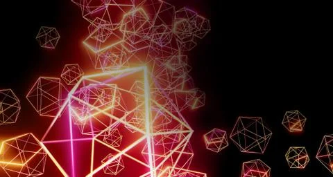 High-tech digital technology and digital telecommunication technology concept Stock Illustration