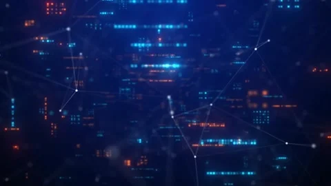 High tech digital world background Stock Footage 267820653