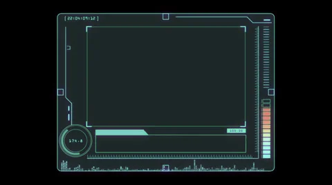 High-Tech Display Panel Stock Footage 32635533