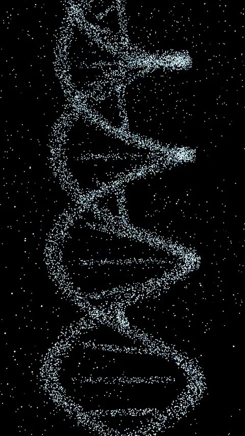 High-Tech DNA Helix : Hero In 4K Alpha Stock-Footage 333701309
