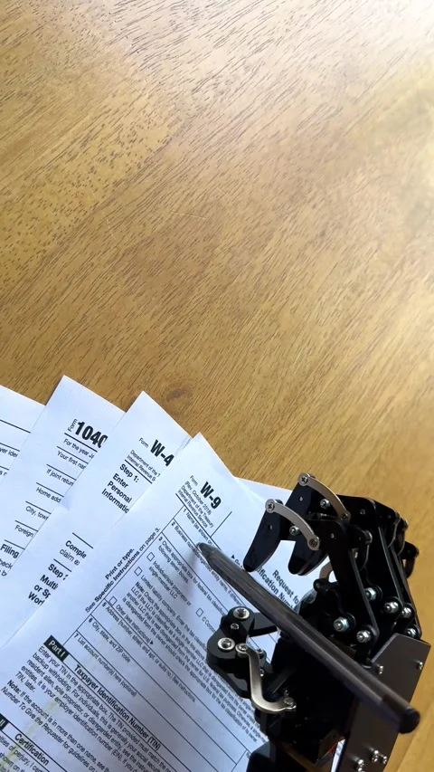 High-Tech Document Sorting Stock Footage 265310097