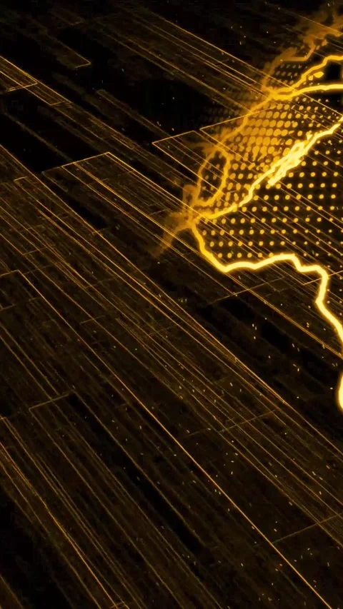 High tech earth globe spinning animation. Dynamic digital world loop ideal .. Stock Footage 308742932