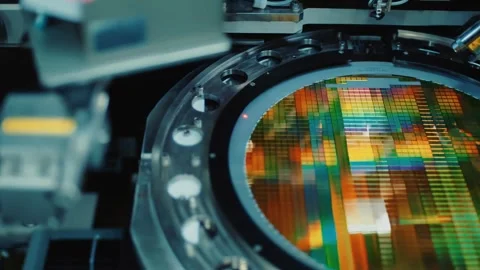 High Tech Electronics Assembly Automation 4K Stock Footage 340062329