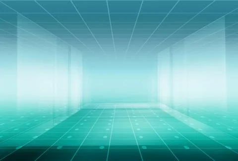 High tech  Enclosed Studio Background Concept Series 库存插图