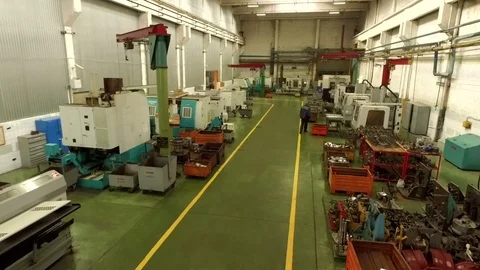 High Tech equipment on a original equipment manufacturing factory Stock Footage 71024043