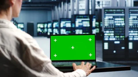 High tech establishment with AI servers Foto stock