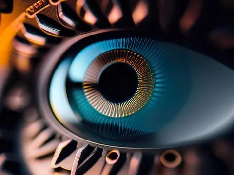High tech eye Stock Illustration