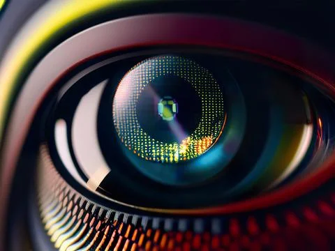 High tech eye Stock Illustration