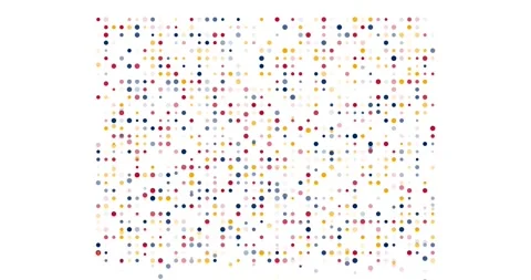 High Tech Falling Dots Animation Forming Colorado State Regional Silhouette Stock Footage 320742155