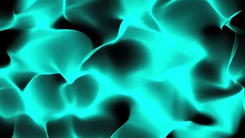 High tech field with glow particles form lines and surface waves. Digital w.. イラスト素材