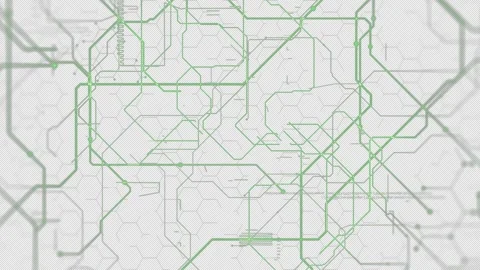 High tech Futuristic abstract digital Motherboard circuit board glowing ani.. Stock Footage 252548549