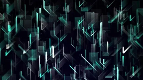 High tech futuristic data design background loop. Turquoise color. Creative.. Stock Footage 245944151