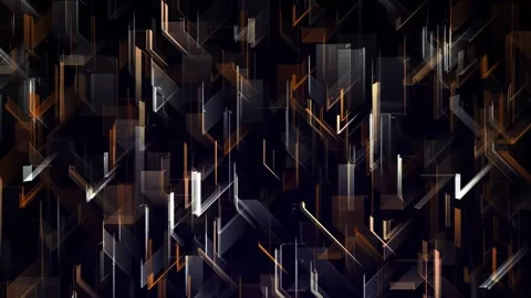 High tech futuristic data design background loop. Brown color. Creative cyb.. Stock Footage 245944156