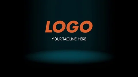 High-tech futuristic digital logo production Stock After Effects