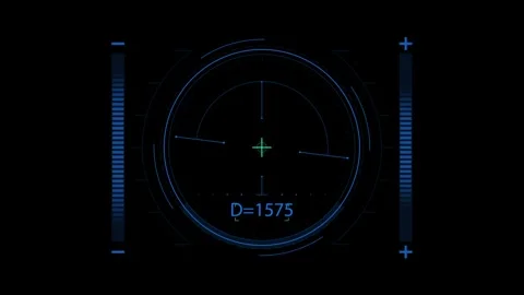High-Tech Futuristic Interface HUD with Digital Display Elements and Blue D.. Vídeos de archivo 341917844