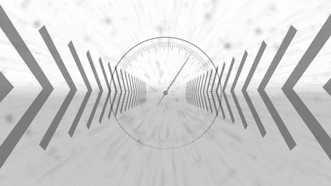 High-Tech graphics on direction arrow on black. technology concept illustra.. Stock Illustration