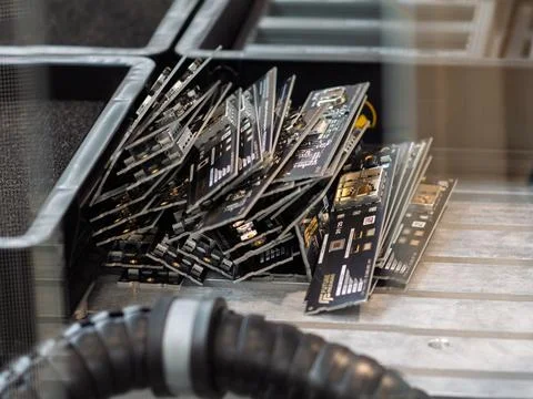 High-Tech Graphics Processing Units for Cryptocurrency Mining Foto stock