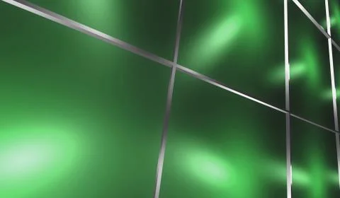 High tech green 3d render Illustrazione stock